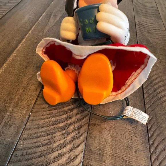 Vintage 90s Disney Santa’s Best EZ Light Minnie Mouse Chef 11" Animated Ornament - Picture 3 of 9